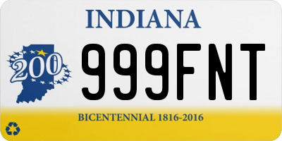 IN license plate 999FNT