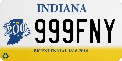 IN license plate 999FNY