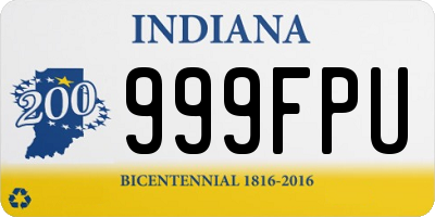 IN license plate 999FPU