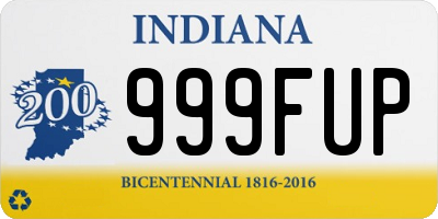 IN license plate 999FUP