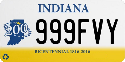 IN license plate 999FVY