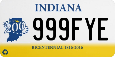 IN license plate 999FYE
