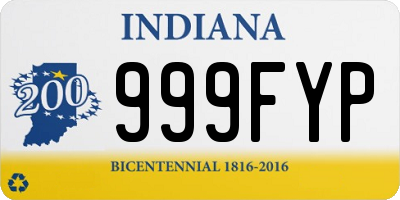 IN license plate 999FYP