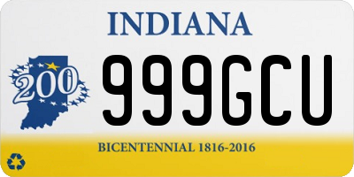 IN license plate 999GCU