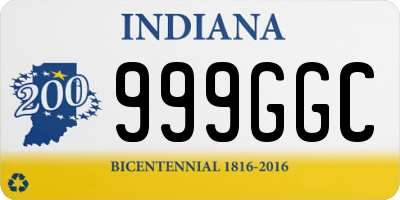 IN license plate 999GGC