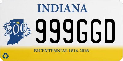 IN license plate 999GGD