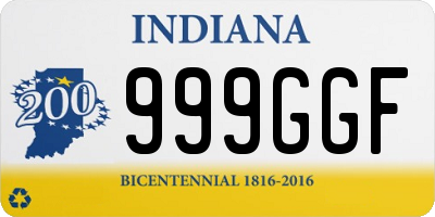 IN license plate 999GGF