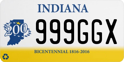 IN license plate 999GGX