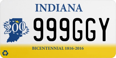 IN license plate 999GGY