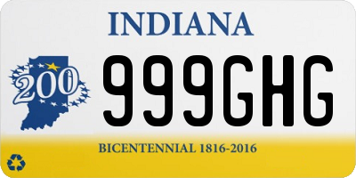 IN license plate 999GHG