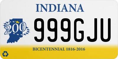 IN license plate 999GJU