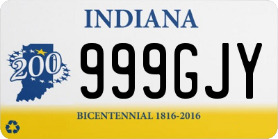 IN license plate 999GJY