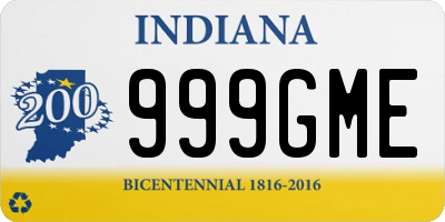 IN license plate 999GME