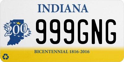 IN license plate 999GNG