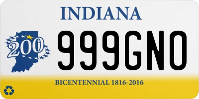 IN license plate 999GNO