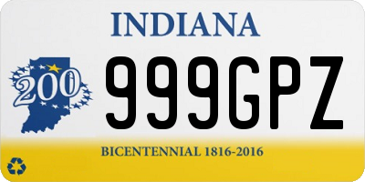 IN license plate 999GPZ