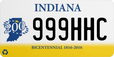 IN license plate 999HHC