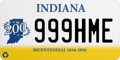 IN license plate 999HME