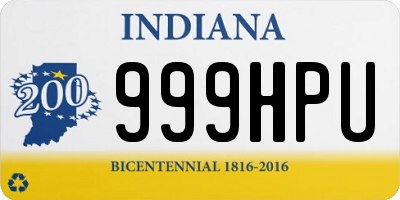 IN license plate 999HPU