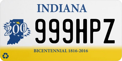 IN license plate 999HPZ