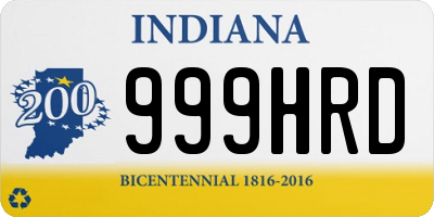 IN license plate 999HRD