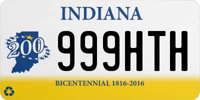 IN license plate 999HTH