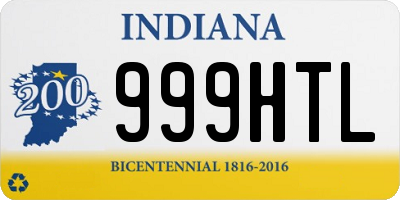 IN license plate 999HTL