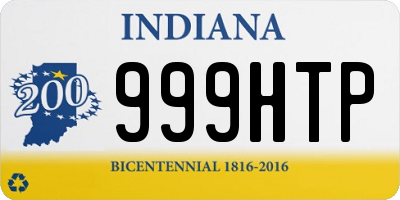 IN license plate 999HTP