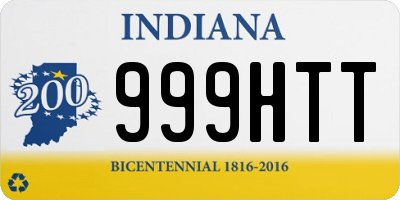 IN license plate 999HTT