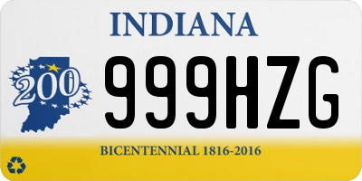 IN license plate 999HZG