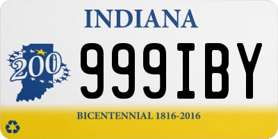 IN license plate 999IBY
