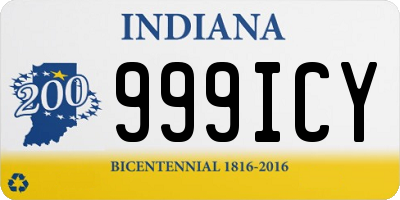 IN license plate 999ICY