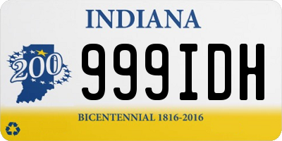 IN license plate 999IDH