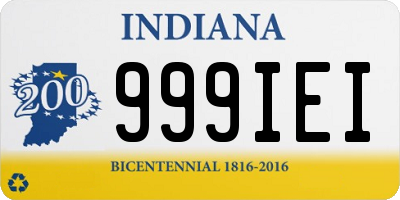 IN license plate 999IEI