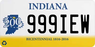 IN license plate 999IEW