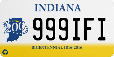 IN license plate 999IFI