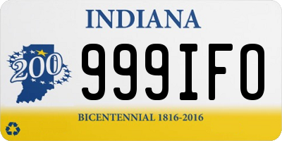 IN license plate 999IFO