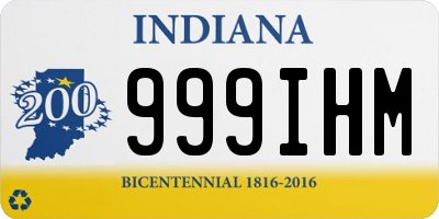 IN license plate 999IHM