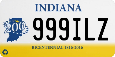 IN license plate 999ILZ