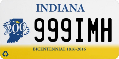 IN license plate 999IMH