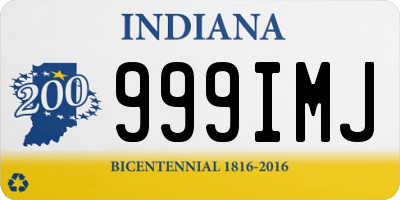 IN license plate 999IMJ