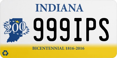 IN license plate 999IPS