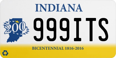 IN license plate 999ITS