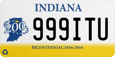 IN license plate 999ITU