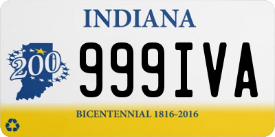 IN license plate 999IVA