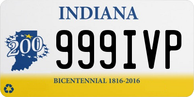 IN license plate 999IVP