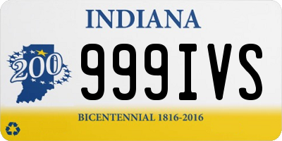 IN license plate 999IVS