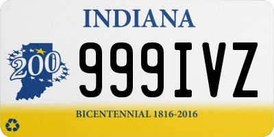 IN license plate 999IVZ