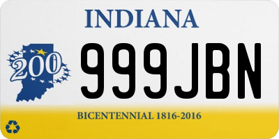 IN license plate 999JBN
