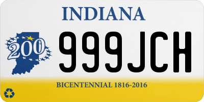 IN license plate 999JCH